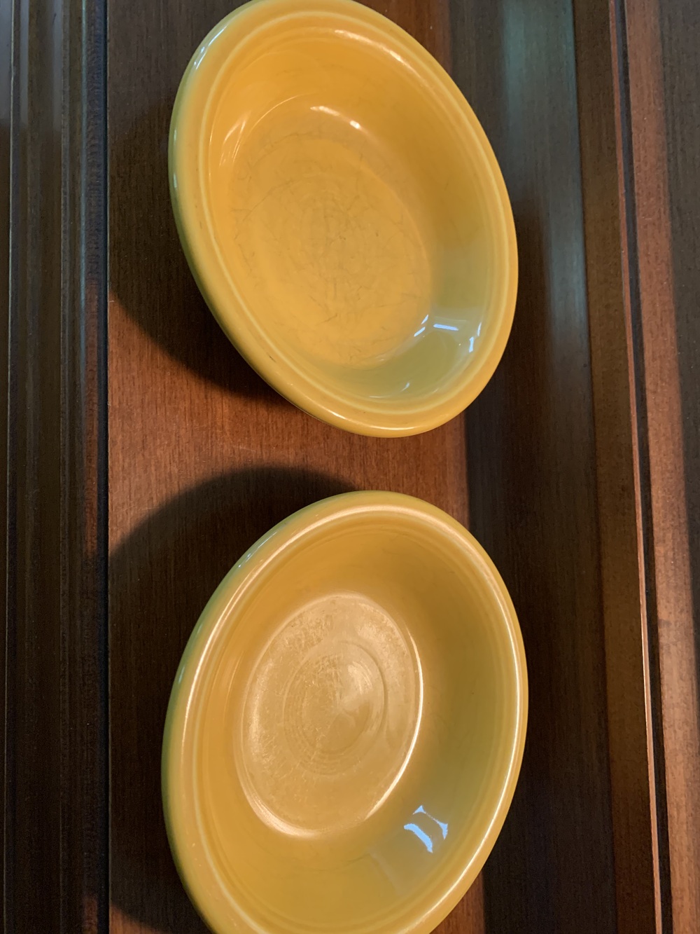 Two P86 Fiesta Marigold Sauce Bowls